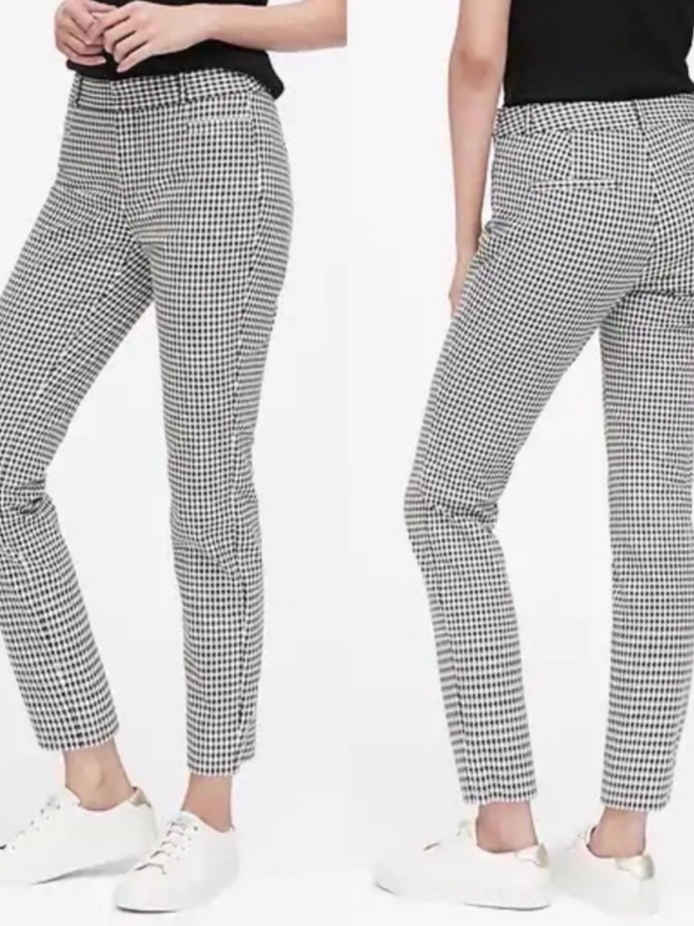 Banana Republic Sloan Houndstooth Ankle Pants Size 8